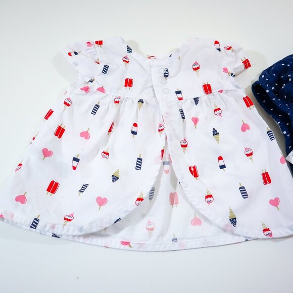 Carter's Blue, Red, and White Nautical two-piece set for baby - Picture 6 of 7